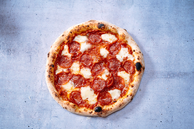 Pizza con pepperoni